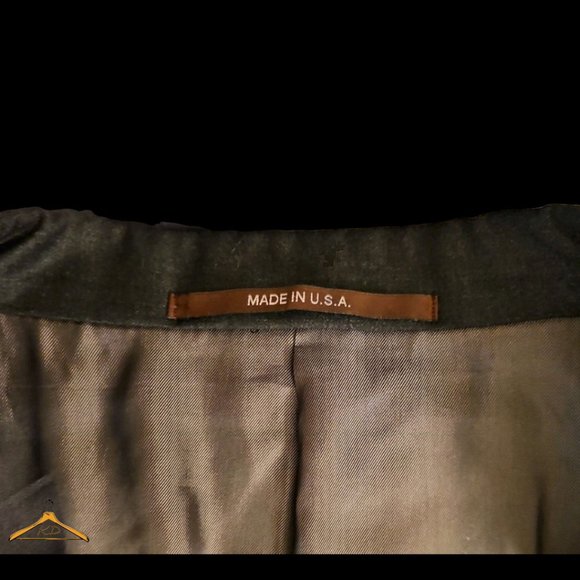 Hickey Freeman Suit - 48R/44, Charcoal Gray, Wool, EUC, Made in USA - Picture 8 of 13